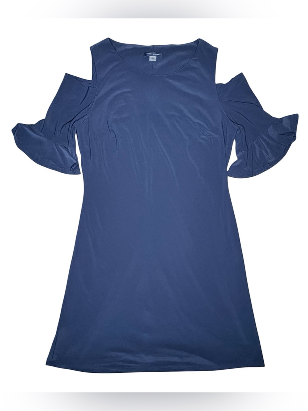 Tommy Hilfiger Dress Women's 12 Navy Blue Cold Shoulder Sheath